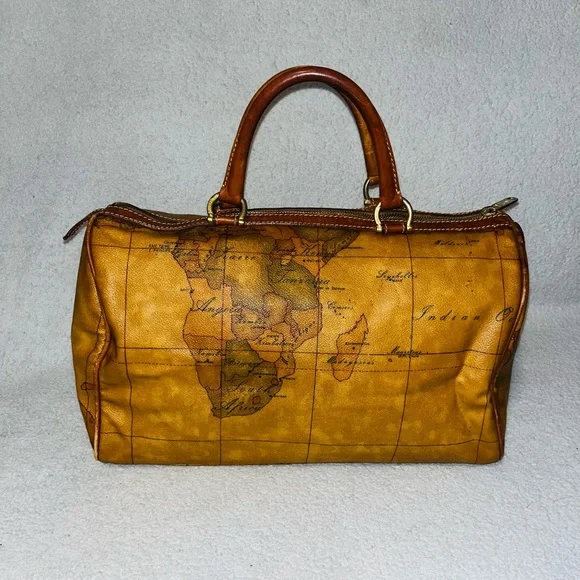 Alviero Martini World Map  Boston Bag - Picture 7 of 14